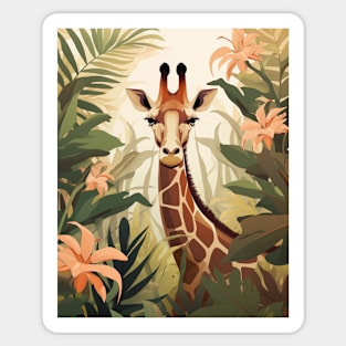 Giraffe in the Jungle Sticker